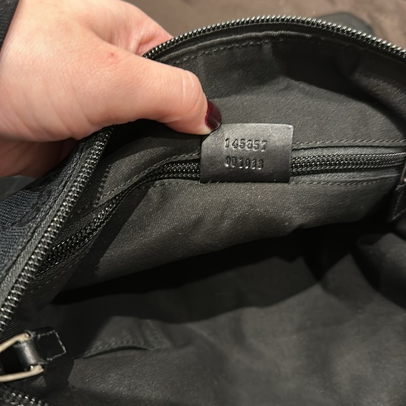 Gucci Monogram Canvas and Leather Messenger Crossbody Bag - Picture 8 of 11